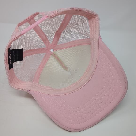 Alexandria's Bachelorette Snapback Rope Trucker Hat Pink One Size Dalix - Picture 7 of 10